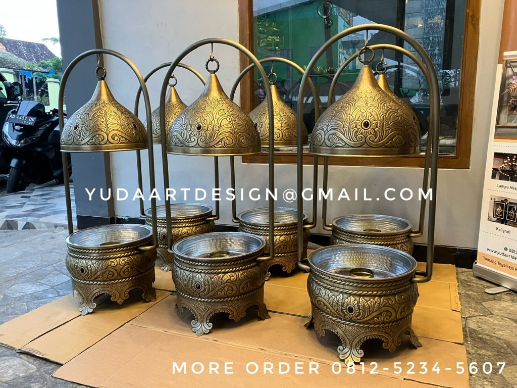Jual Tempat Prasmanan Catering Tembaga & Kuningan - Panstove Roll Top Chaffingdish