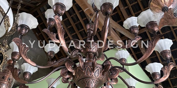 Lampu Gantung Tembaga Klasik Mewah 1.5 Meter