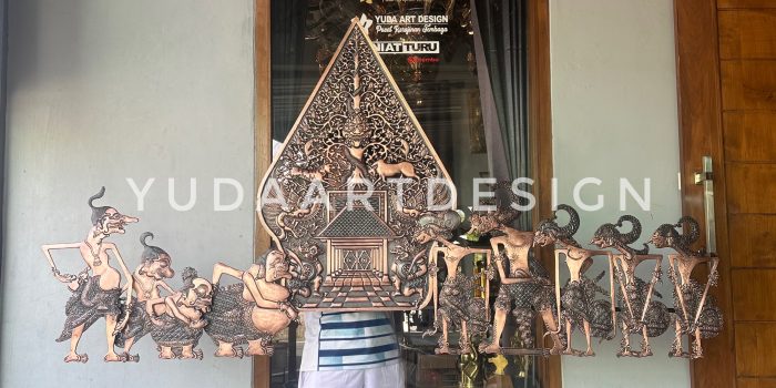 Gunungan Wayang Tembaga Set Pandawa Punokawan