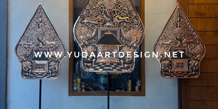 Gunungan Wayang Tembaga Kualitas Premium | Kerajinan Seni Klasik & Modern