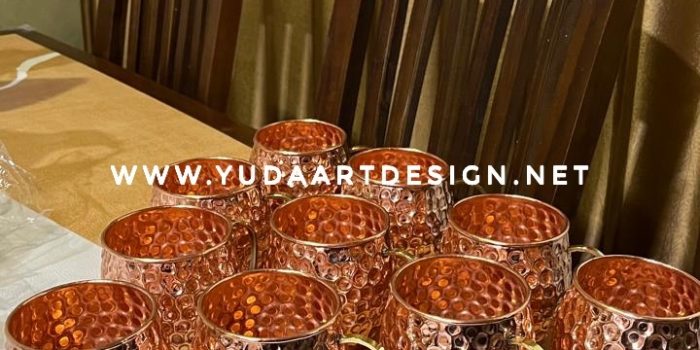 Cangkir Tembaga Murni Unik untuk Kafe & Perabot Minum
