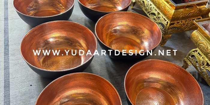 Bowl Tembaga Custom Ukir dan Tempa Manual dari Pengrajin
